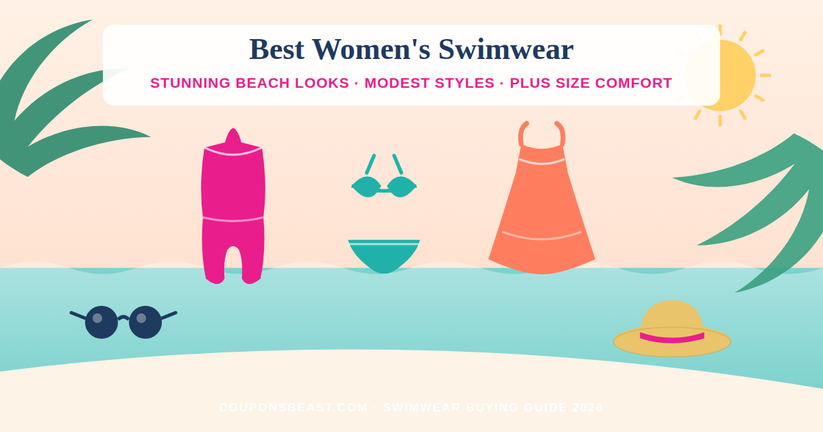 Best Women's Swimwear for Stunning Beach Looks, Modest Styles & Plus Size Comfort